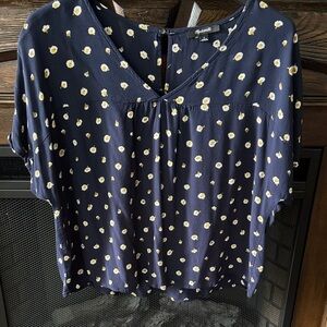 Madewell Navy Blouse